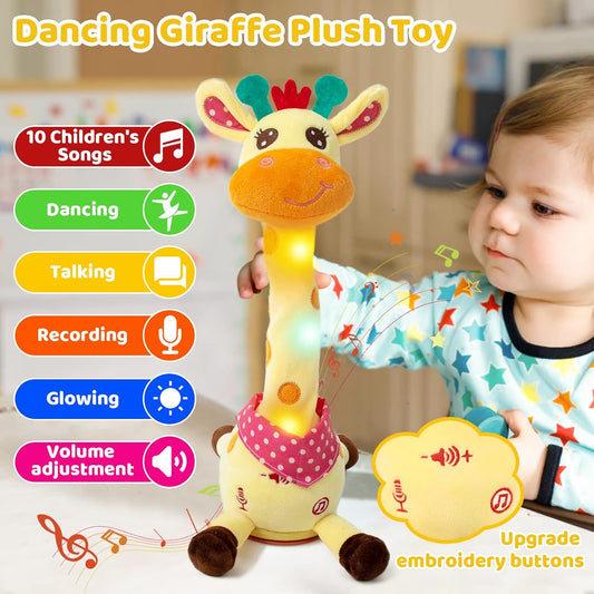 🎉 Interactive Dancing Giraffe Toy - Sings, Repeats & Dances!🦒