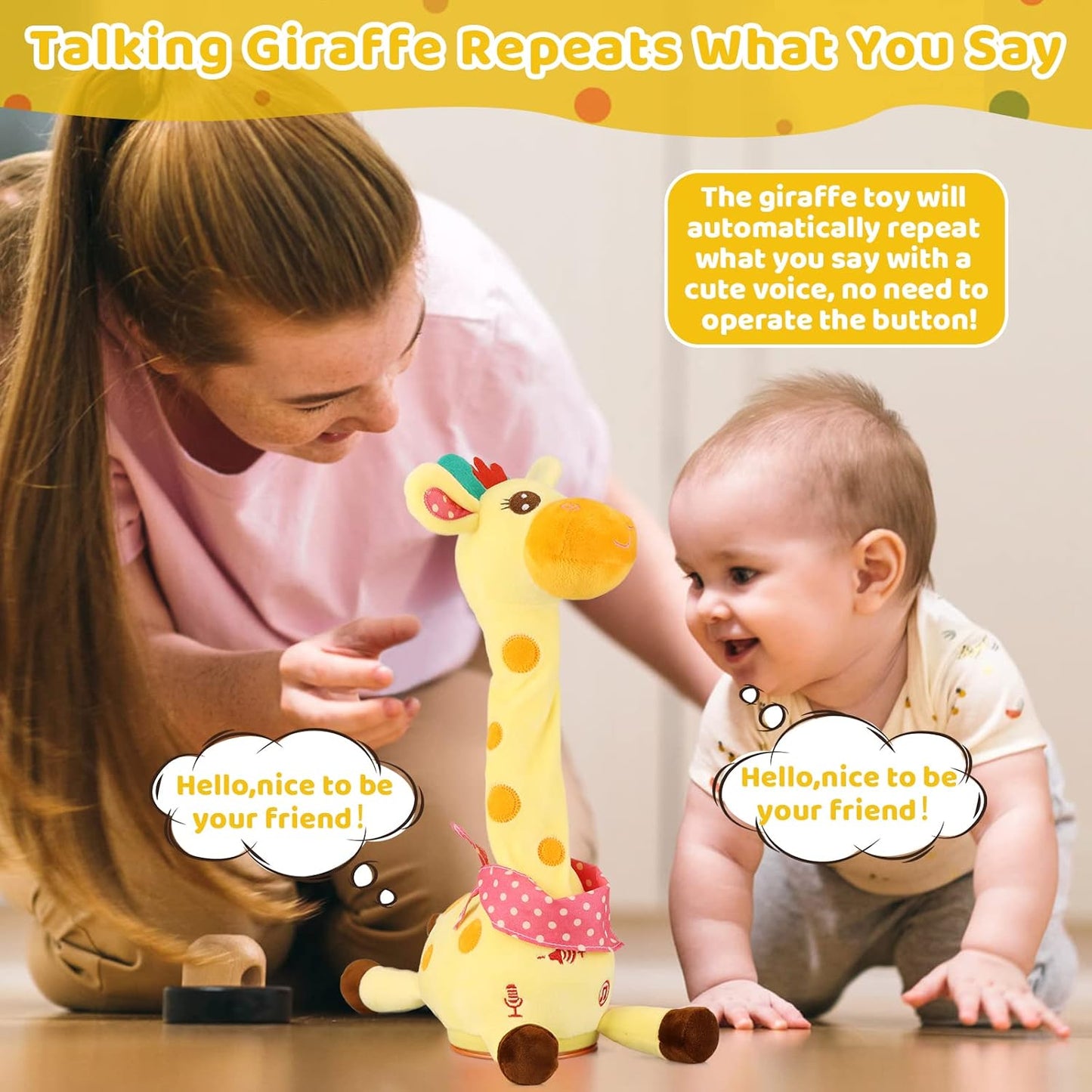 π Interactive Dancing Giraffe Toy - Sings, Repeats & Dances!π¦
