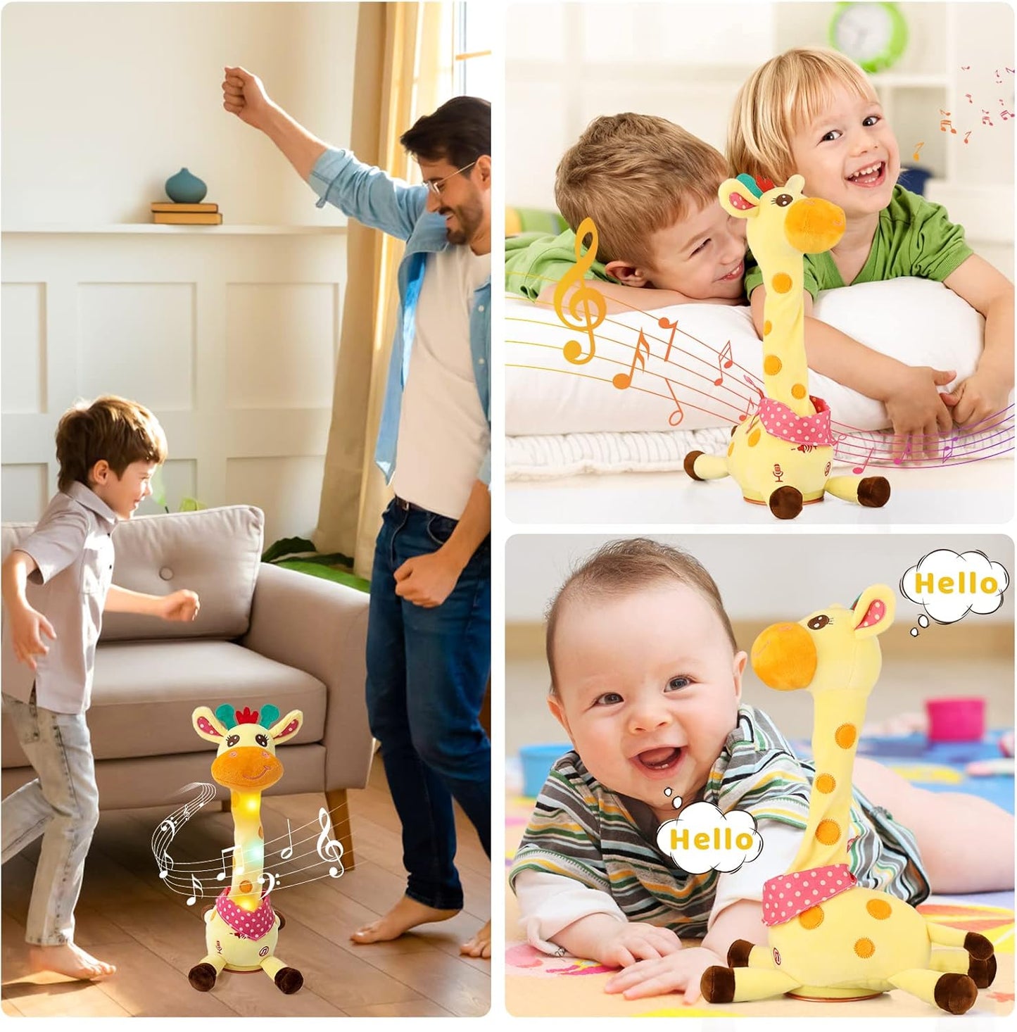 π Interactive Dancing Giraffe Toy - Sings, Repeats & Dances!π¦