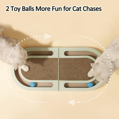 Cat's paw board with balls