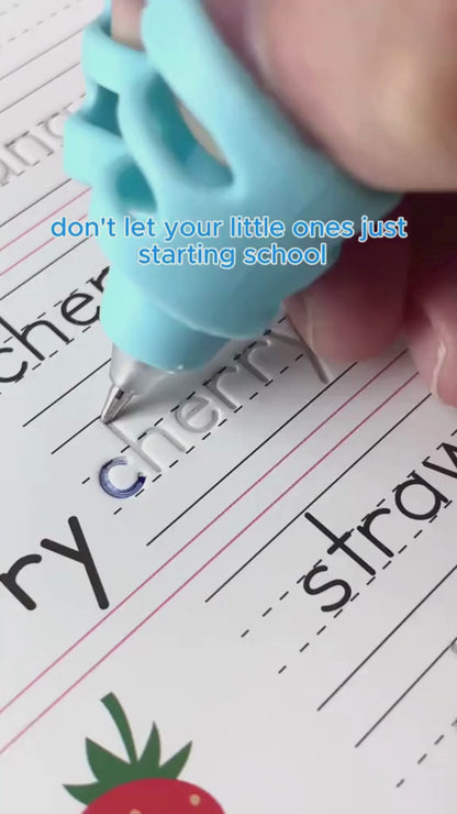 Writing practice with magic groove books for children